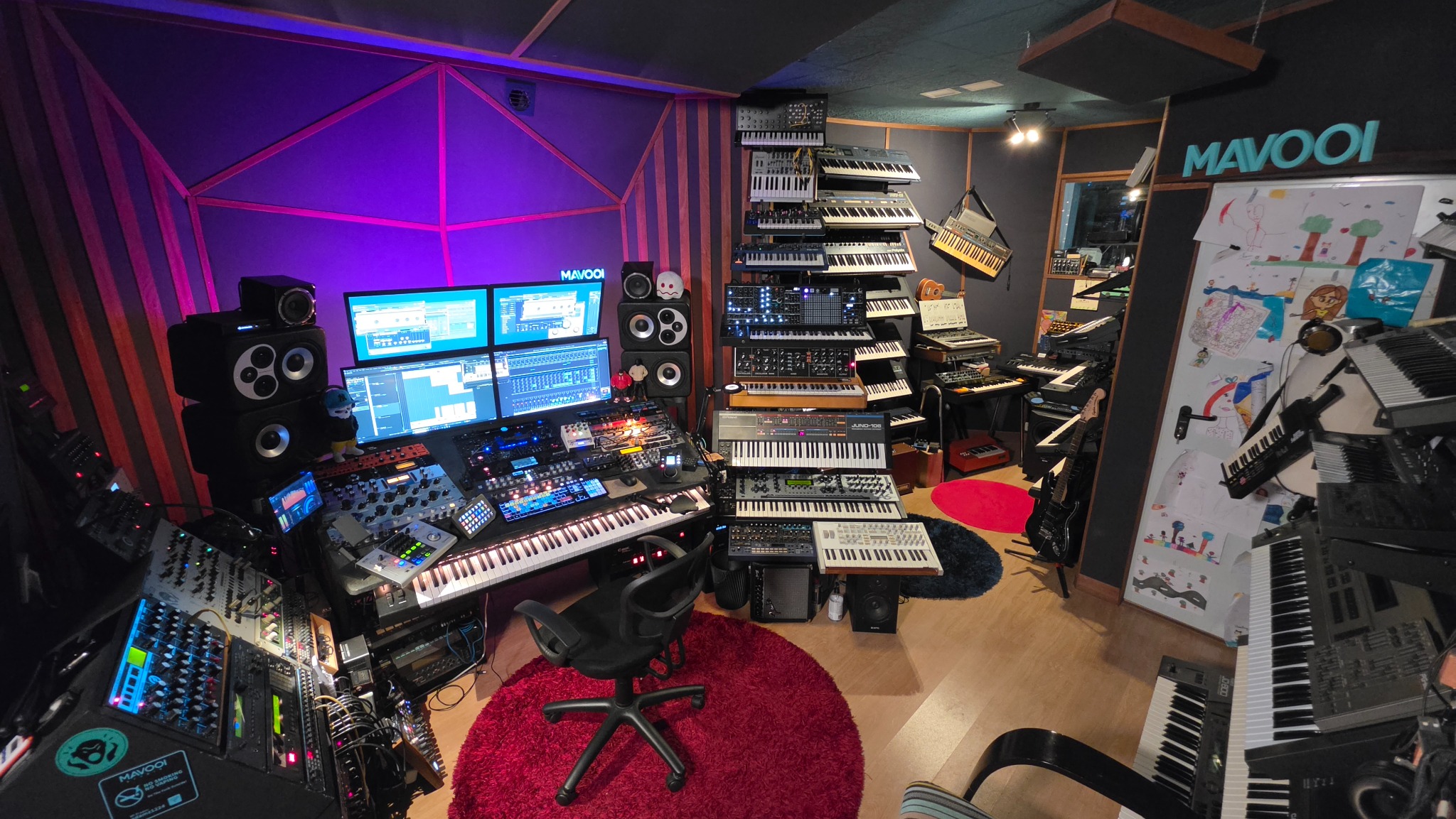 MAVOOI Studio — wide view of the control room